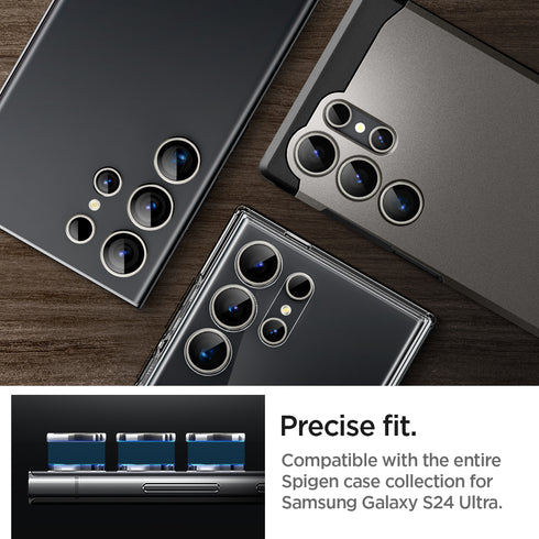 Protector de lente Spigen Galaxy S24 Ultra – Optik Pro EZ Fit (paquete de 2)